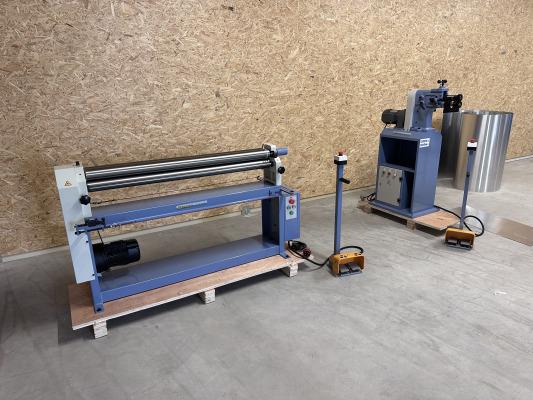 Bernardo ESR 1300x1,5 Rundbiegemaschine und MDSM 250C Sikenmaschine 